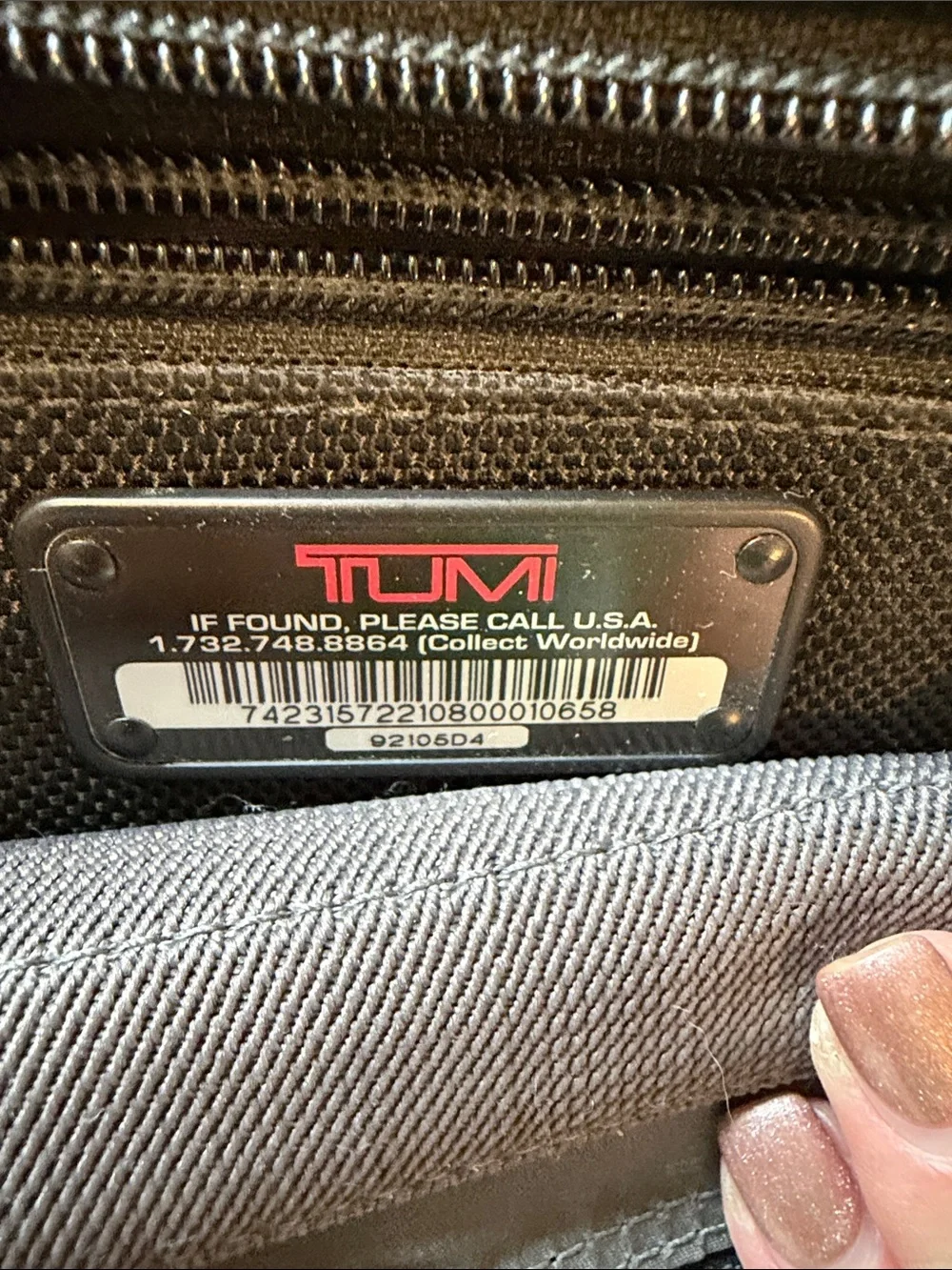 Tumi Black Leather Small Messenger Crossbody